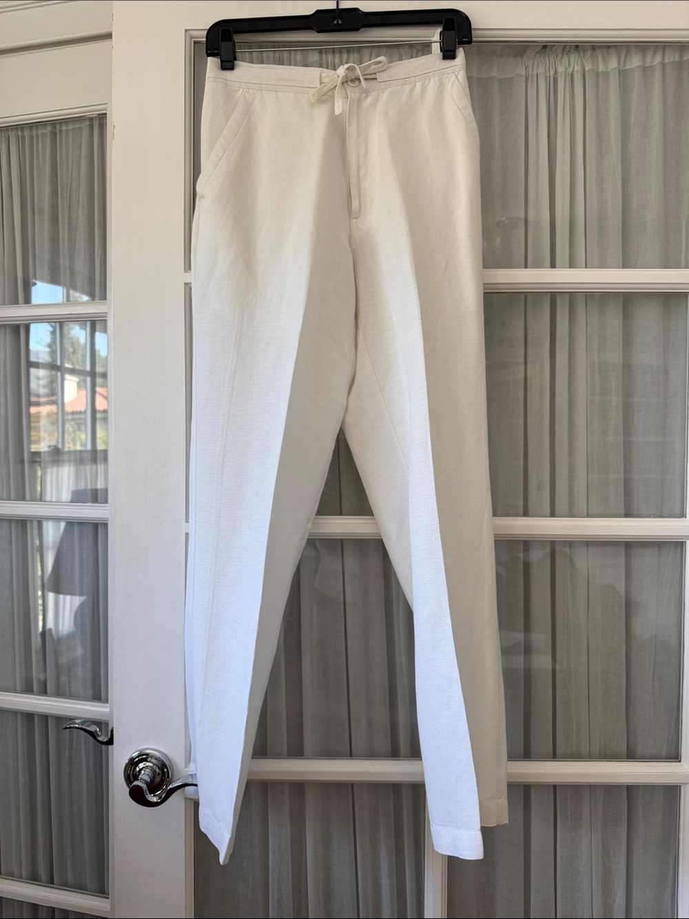 White Drawstring Pants